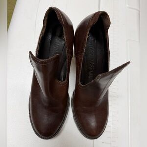 Haider Ackerman Vintage Booties Boots Heels Brown Leather Made Italy Avant Garte
